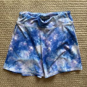 Eddie Bauer Girls Galaxy Skort Size M (10/12) Built-In Shorts Blue Purple